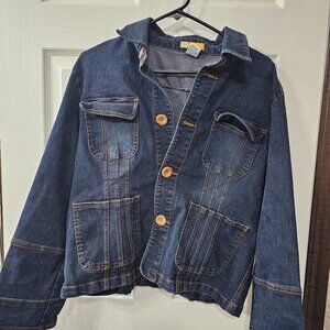 Tulle Plus Women’s Jean Jacket Size 1X